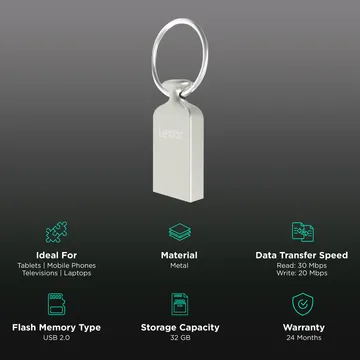 LEXAR JUMPDRIVE USB 2.0 32GB FLASH DRIVE M22 LJDM022032G-BNJNG thumbnail 4
