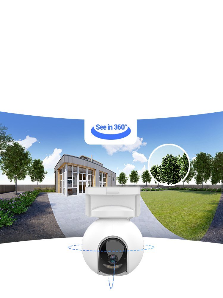 EZVIZ CB8 Smart Home Camera - 2K Resolution, 360° View, Battery-Powered, AI Detection thumbnail 9