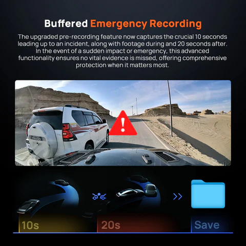 70MAI DASH CAM 4K OMNI FRONT AND REAR HDR SET CAMERA BLACK GRAY X800 thumbnail 11