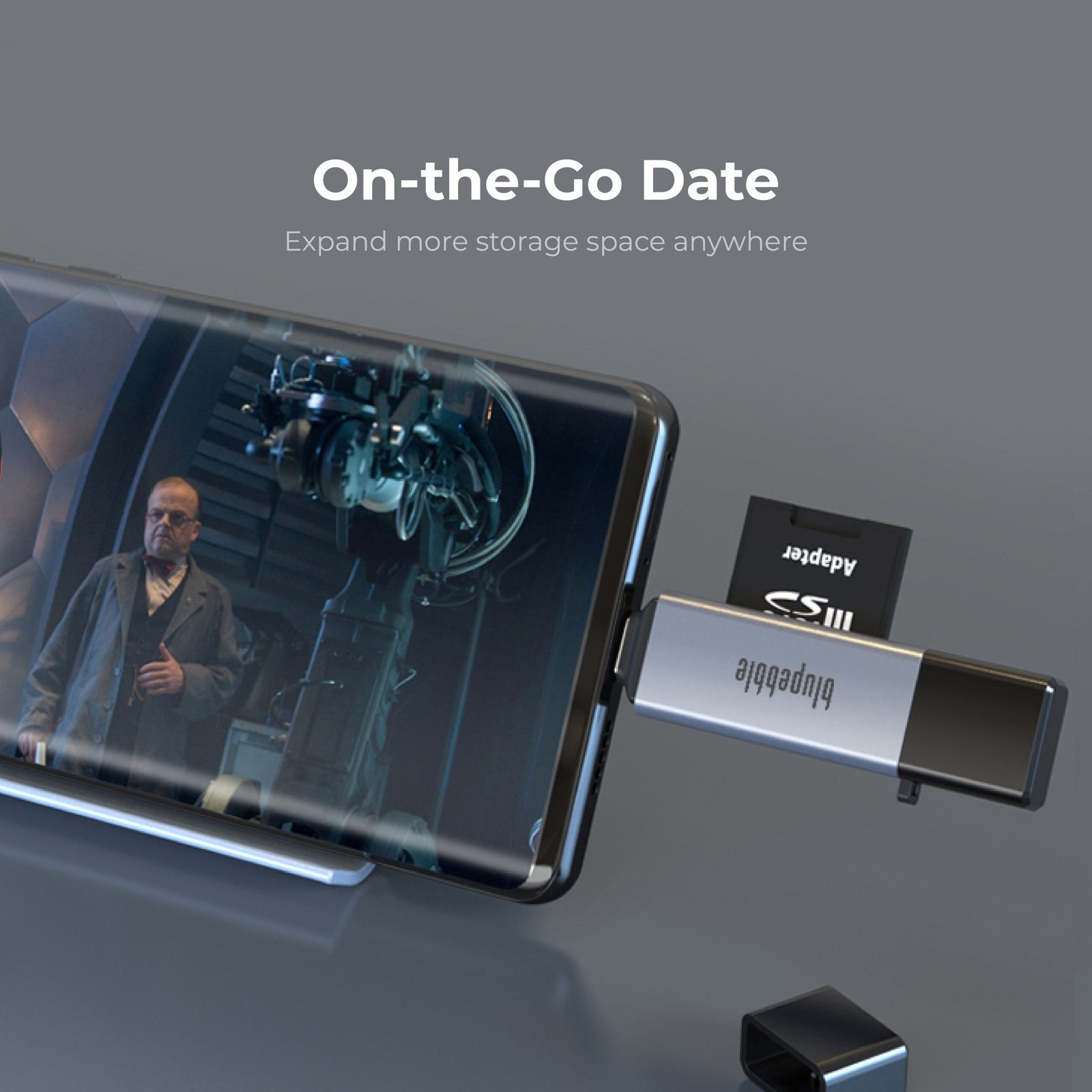 BLUPEBBLE USB3.0 A+USB TYPE C CARD READER BP-ACMCD2AG-GY thumbnail 12