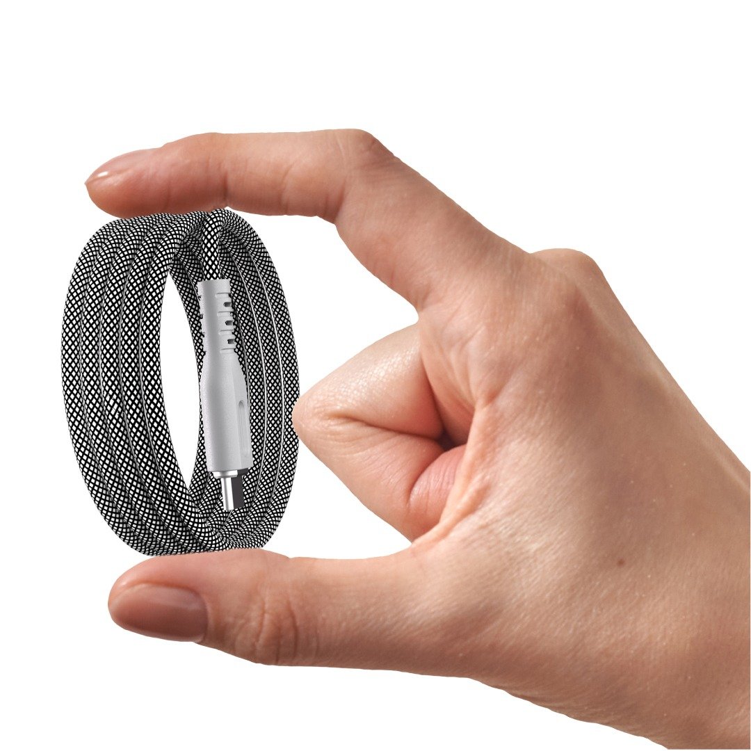 BluPebble PowerFlow Magnetic USB-C to USB-C Cable 3.3ft 60W 1-Meter Grey (BP-PFUSBC1M-GY) thumbnail 13