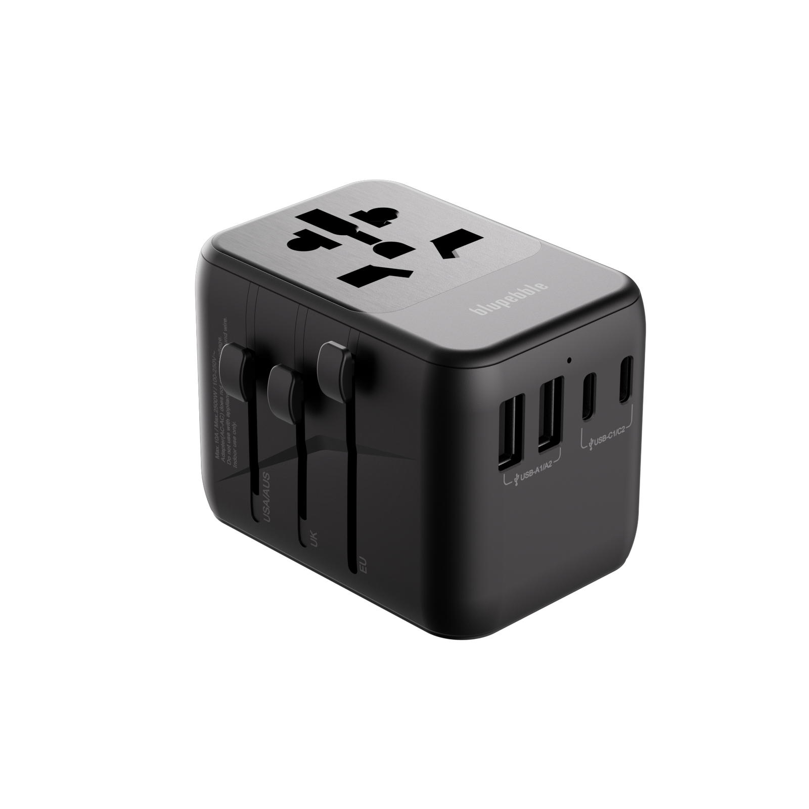 Bluepebble Passport 5 World Travel Adapter with GaN III Tech - 35W, 3 USB-C & 2 USB-A BP-TVL005 thumbnail 17