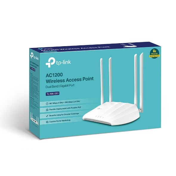 TP-Link AC1200 Dual Band Gigabit Port Wireless Access Point - TL-WA1201 thumbnail 5