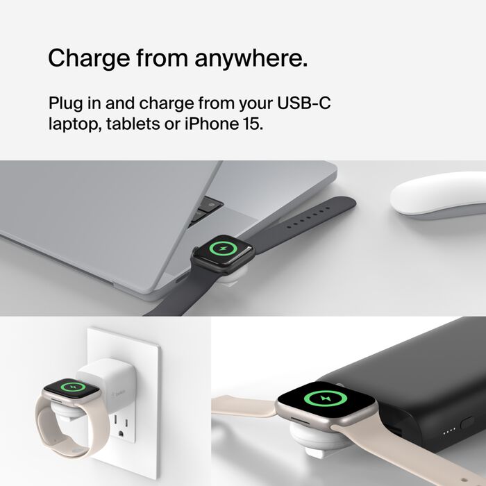 BELKIN APPLE WATCH USB C BOOST CHARGE PRO PORTABLE WHITE WIZ022GIWH-B1 thumbnail 19