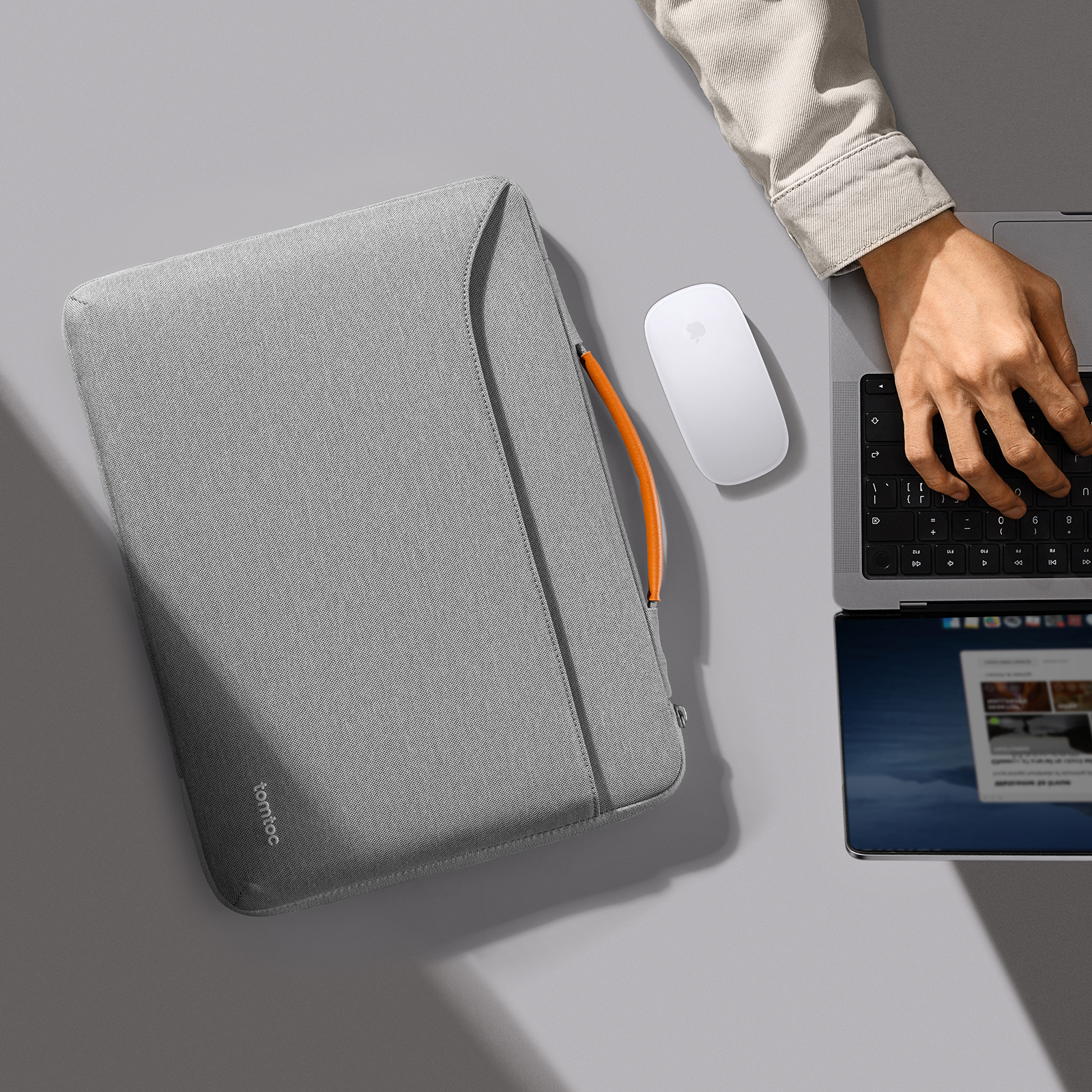 TOMTOC DEFENDER A22 13 INCH LAPTOP BRIEFCASE GRAY A22C2G5 thumbnail 15