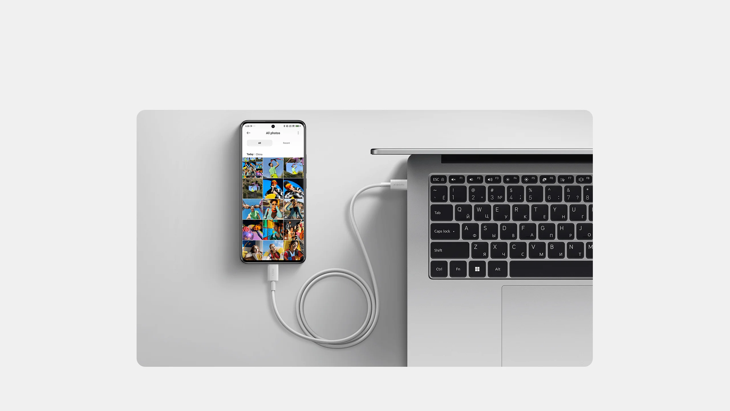 MI XIAOMI 6A BRAIDED USB C TO USB C CABLE 1M L36340 thumbnail 4