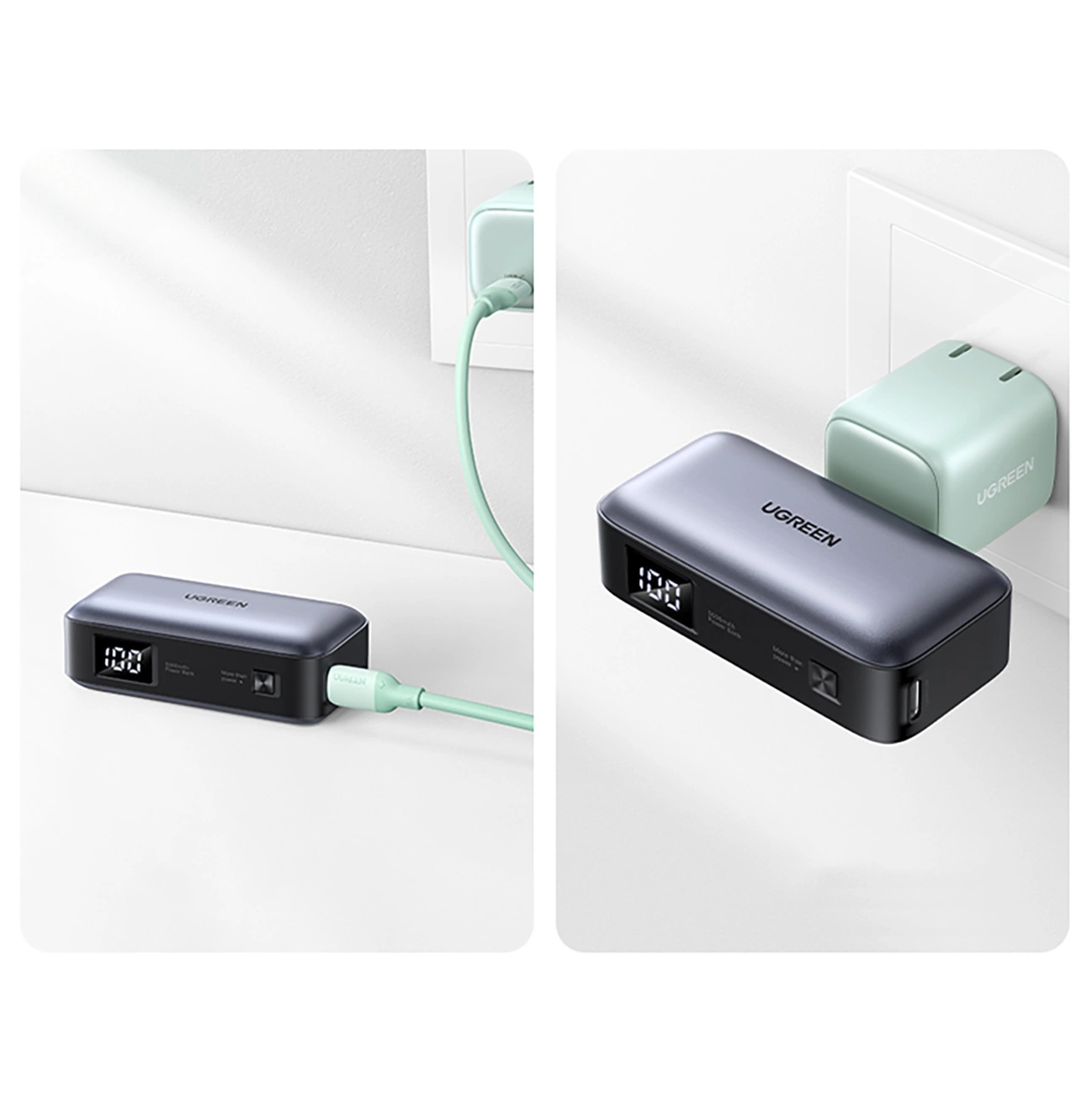 UGREEN NEXODE 5000MAH POWERBANK WITH BUILT IN USB C CONNECTOR PB503 35338 thumbnail 13