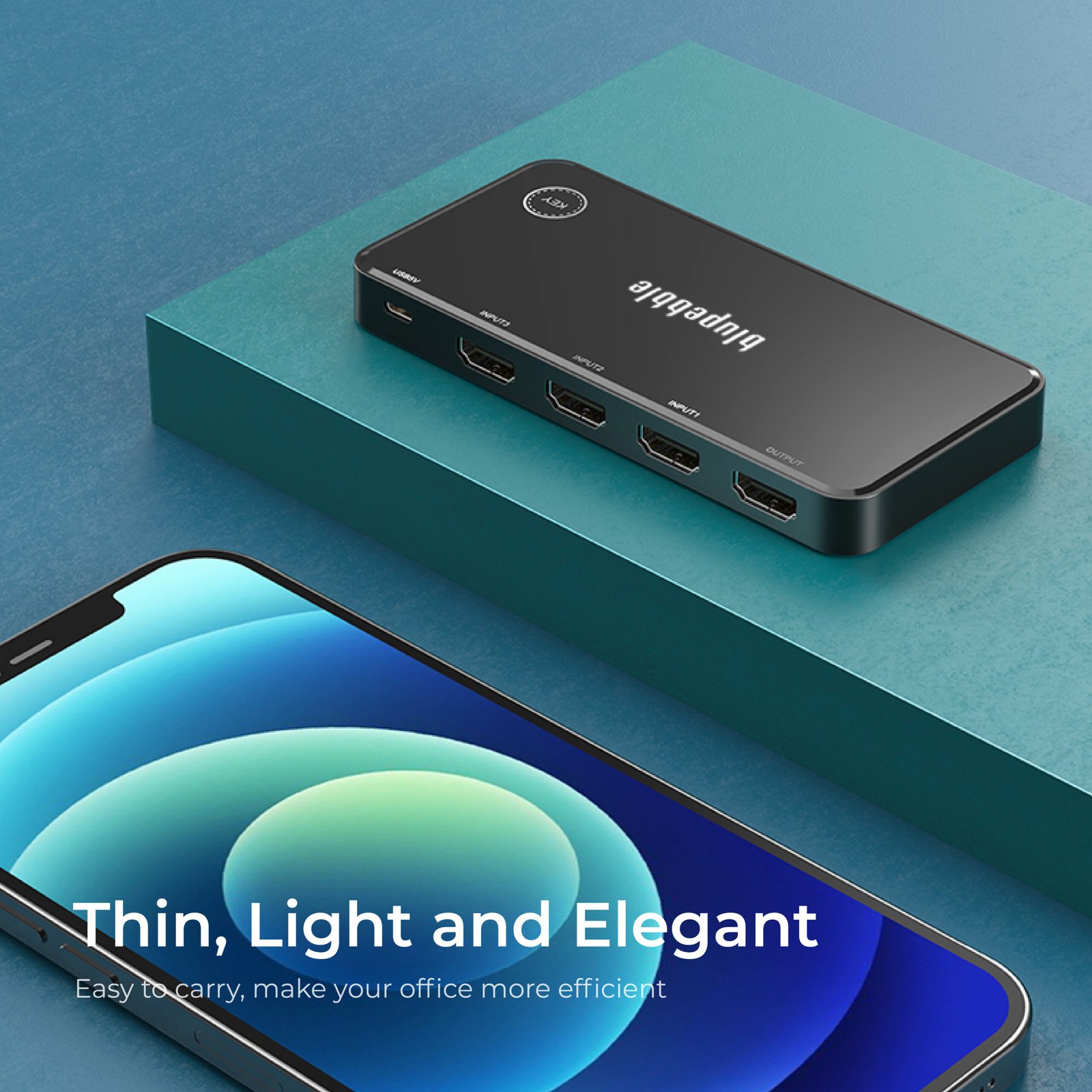 BLUPEBBLE 3IN1 HDMI SWITCH SPACE GRAY BP-HS4K3PB-SG thumbnail 10