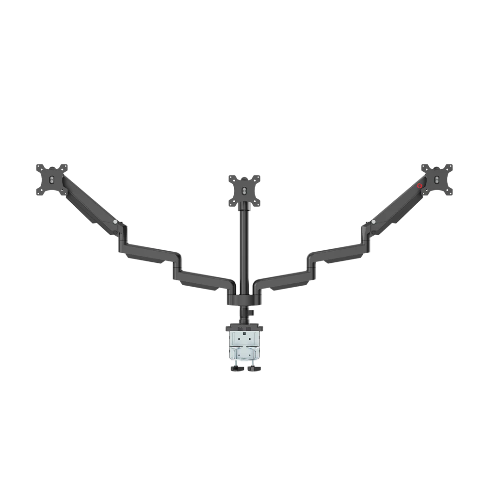GameOn Triple Monitor Arm Stand and Mount (GO-5367) - Adjustable and Sturdy Multi-Screen Setup thumbnail 4