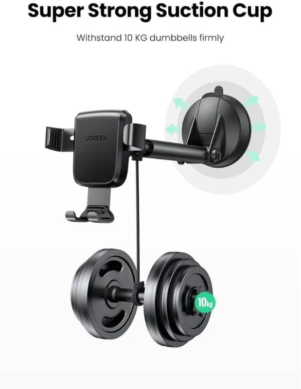 UGREEN GRAVITY PHONE HOLDER WITH SUCTION CUP BLACK 60990 thumbnail 13
