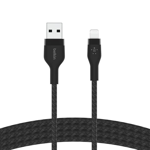 BELKIN BOOST CHARGE PRO FLEX USB A CABLE WITH LIGHTNING CONNECTOR BLACK CAA010BT3MBK thumbnail 7