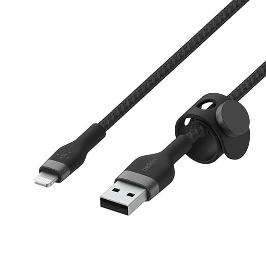 BELKIN BOOST CHARGE PRO FLEX USB A CABLE WITH LIGHTNING CONNECTOR BLACK CAA010BT3MBK thumbnail 8