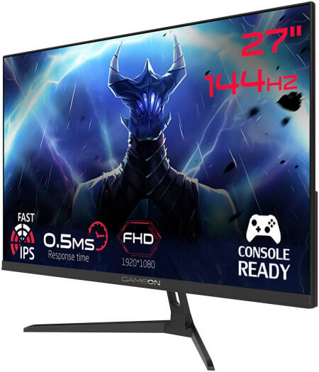 GAMEON ESSENTIAL 27 INCH FHD 144HZ 0.5MS GAMING MONITOR BLACK GOES27FHD144IPS thumbnail 11