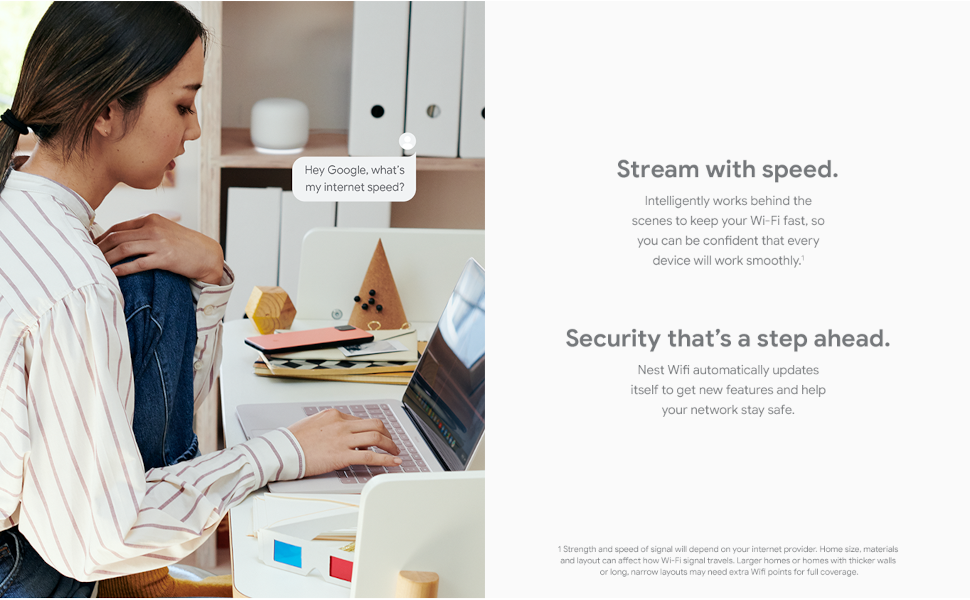 GOOGLE NEST WIFI ROUTER AND POINT 2 PACK GA01425 thumbnail 7