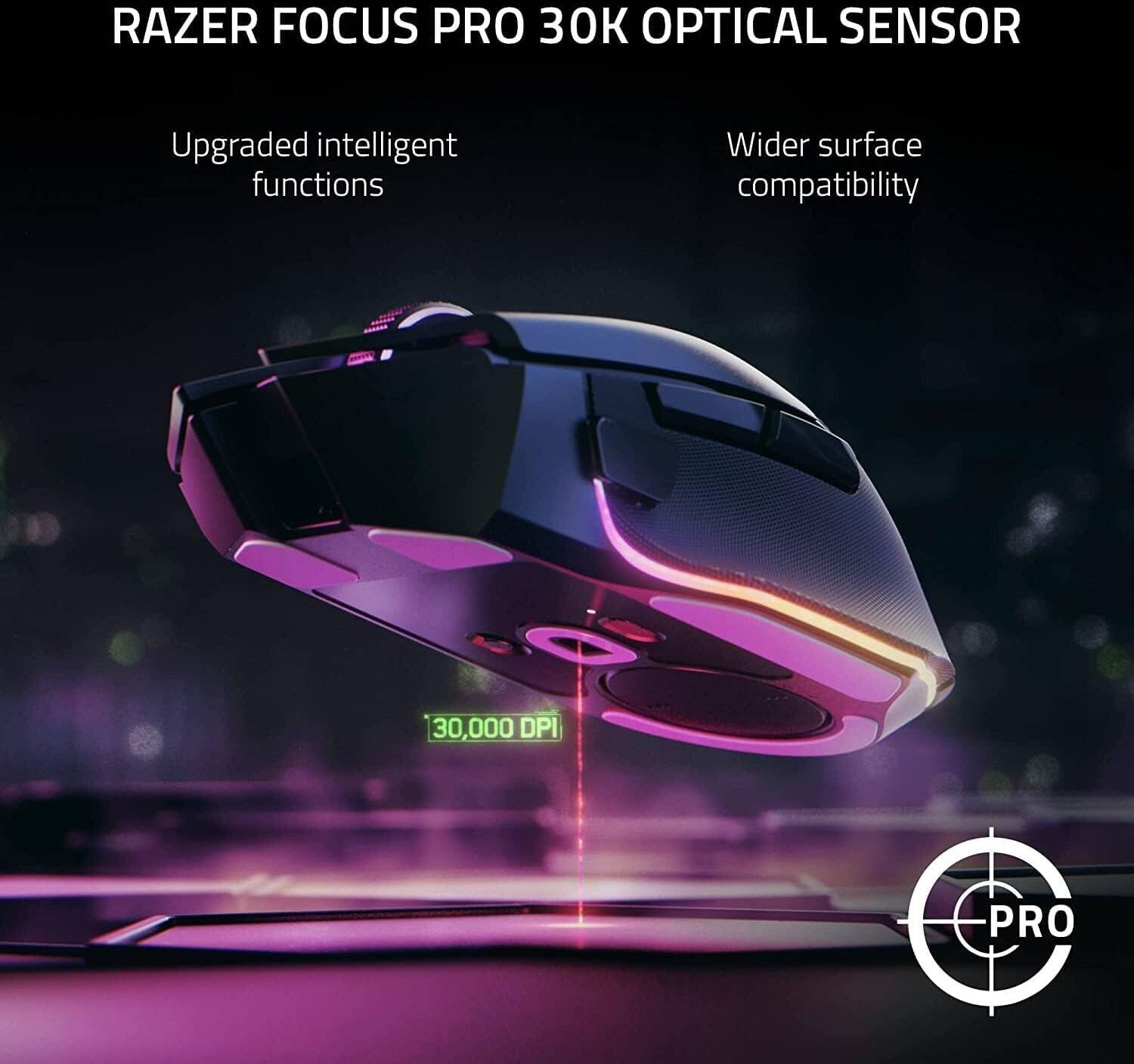 Razer Basilisk V3 Pro 35K Wireless Gaming Mouse (Black, RZ01-05240100-R3G1) - Ultra-Precise and Customizable for Gamers thumbnail 8