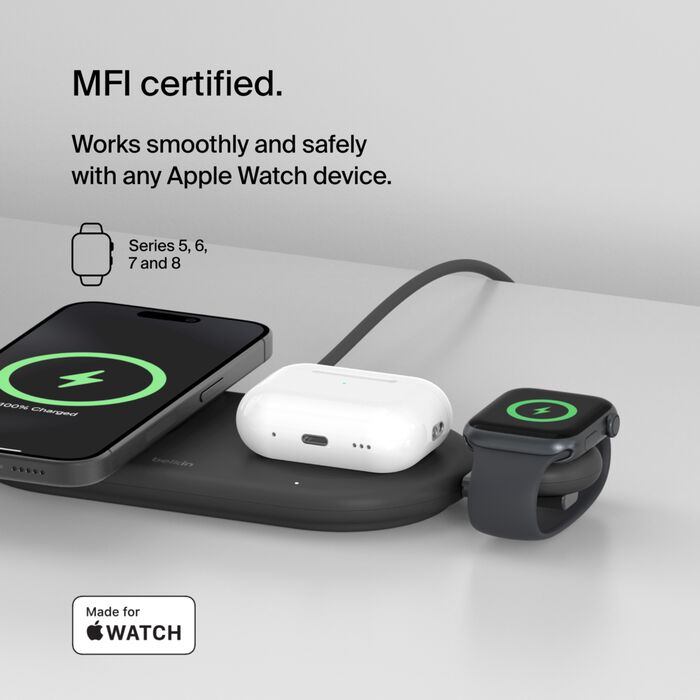 BELKIN APPLE WATCH USB C BOOST CHARGE PRO PORTABLE BLACK WIZ022GIBK-B1 thumbnail 15