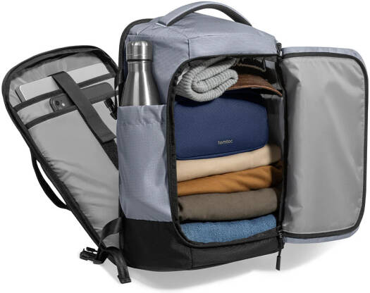 TOMTOC NAVIGATOR T66 16 INCH/28L TRAVEL LAPTOP BACKPACK LIGHT GRAY T66S1G2 thumbnail 11