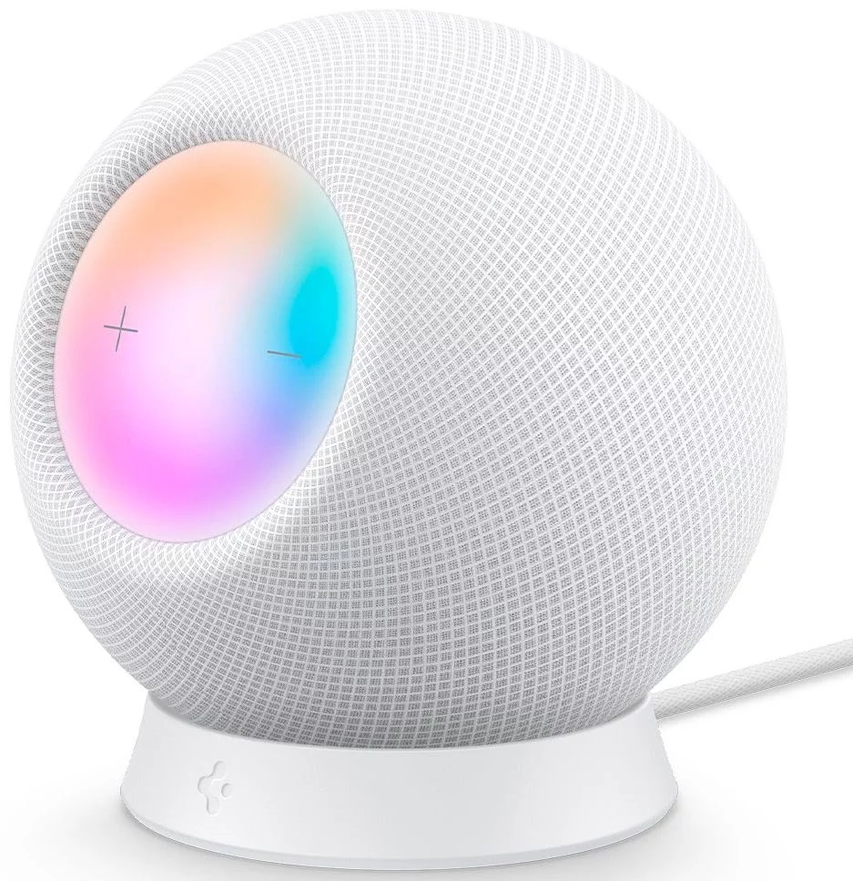 SPIGEN HOMEPOD MINI STAND SILICONE FIT WHITE AMP02816 thumbnail 5
