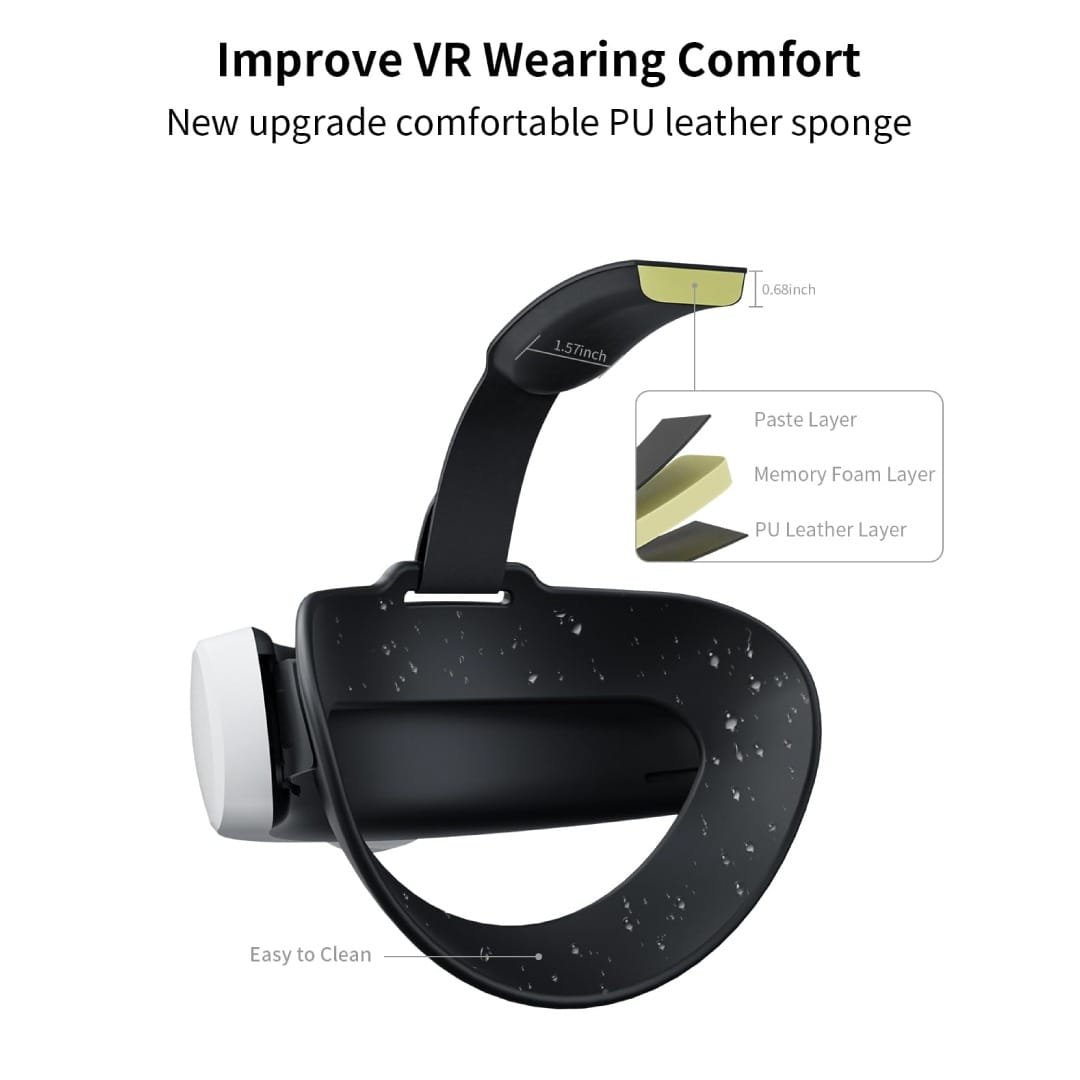 BLUPEBBLE ELITE ADJUSTABLE HEAD STRAP Q3 FOR META QUEST 3 WHITE BP-VRQ3HSTRAP-WH thumbnail 16