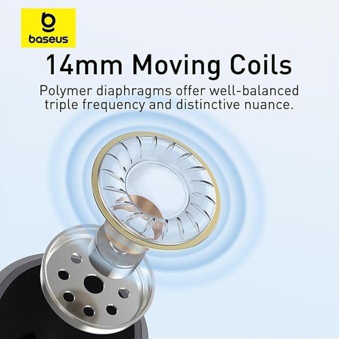 BASEUS ENCOK CZ17 SEMI IN EAR WIRED EARPHONE TYPE C BLACK thumbnail 12