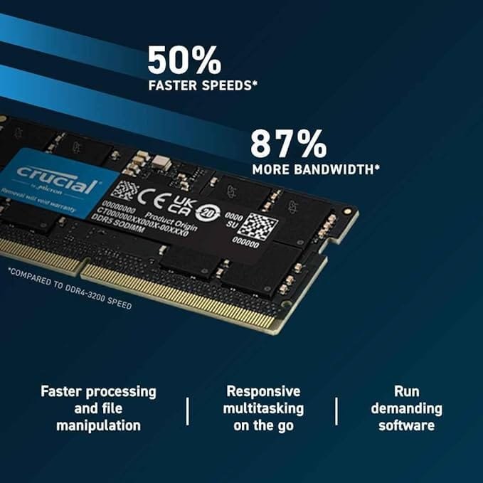 Crucial Laptop RAM DDR5-4800 16GB CB16GS4800 : Upgrade Your Performance thumbnail 7