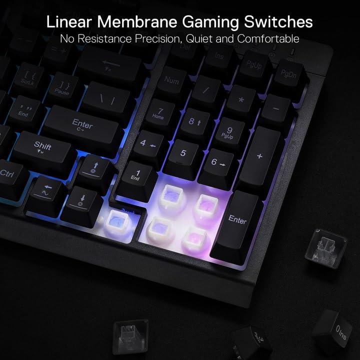 REDRAGON SHIVA 98 KEYS RGB WIRED GAMING KEYBOARD BLACK K515-RGB thumbnail 12