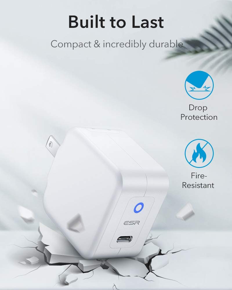 ESR 20W MINI PD CHARGER WITH TYPE C CABLE WHITE thumbnail 18