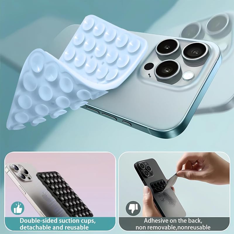 DOUBLE SIDED SUCTION CUP PHONE HOLDER GRAY thumbnail 7