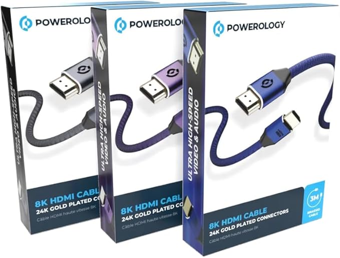 POWEROLOGY 8K HDMI CABLE 3M GREY PWHDC3M -GY thumbnail 11