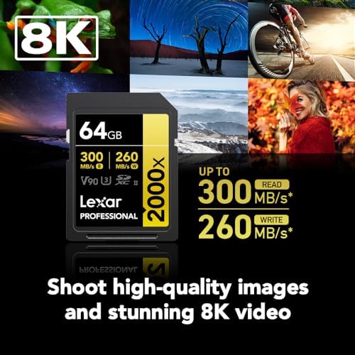 LEXAR PROFESSIONAL 2000X SDHC/SDXC UHS-II CARDS 300MBPS-64GB LSD2000064G-BNNNG thumbnail 6