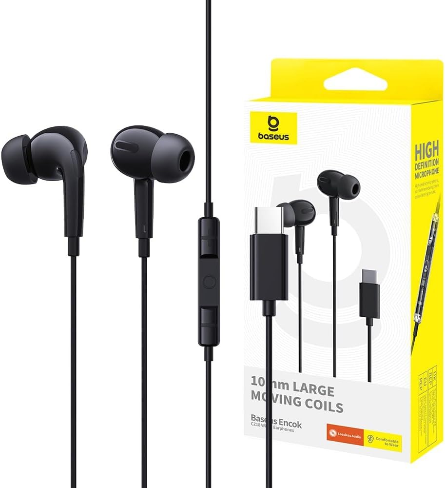 BASEUS ENCOK CZ18 WIRED EARPHONE BLACK thumbnail 8
