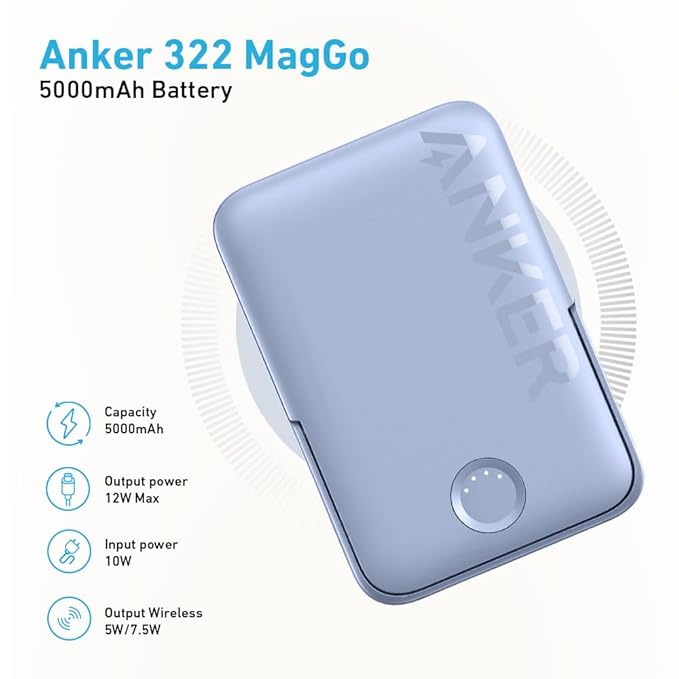 ANKER MAGGO 5000MAH 7.5W POWERBANK WHITE A1618H21 thumbnail 12