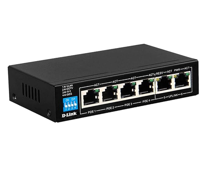 DLINK 6 PORT 10-100 LONG RANGE POE+SURVEILLANCE SWITCH DES-F1006P-E thumbnail 5