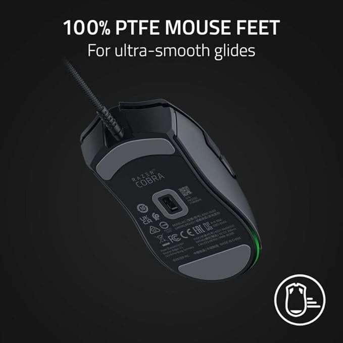 RAZER COBRA LIGHTWEIGHT WIRED GAMING MOUSE RZ01-04650100-R3M1 thumbnail 8