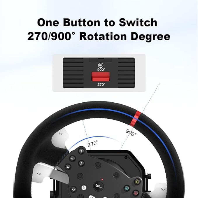 PXN FORCE FEEDBACK STEERING WHEEL PXN-V10 PRO thumbnail 4
