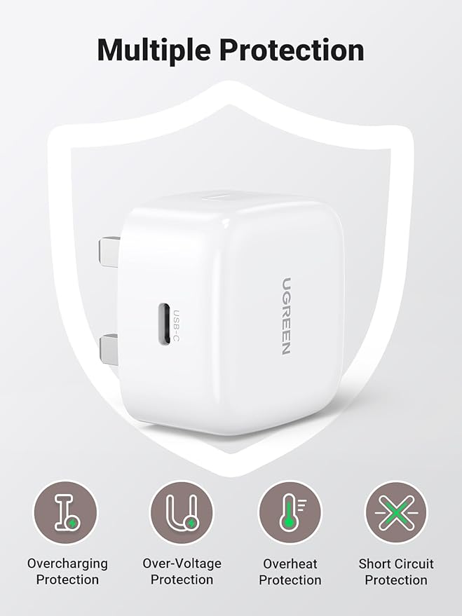 UGREEN 30W PD FAST CHARGER UK WHITE 70197 thumbnail 12