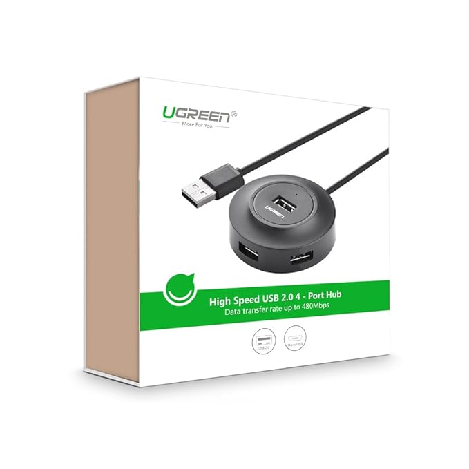 UGREEN USB 2.0 HUB 4 PORTS 1M BLACK 20277 thumbnail 15