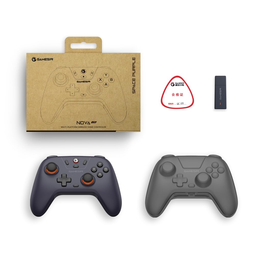 GAMESIR T4 NOVA LITE MULTI PLATFORM WIRELESS GAME CONTROLLER SPACE PURPLE T4N LITE thumbnail 17