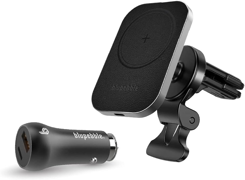 BLUPEBBLE NAVIMAG MOUNT PRO MAGNETIC WIRELESS CAR MOUNT WITH LED LIGHTS GRAY BP-NAVIMAGMOUNTPRO-GY thumbnail 4