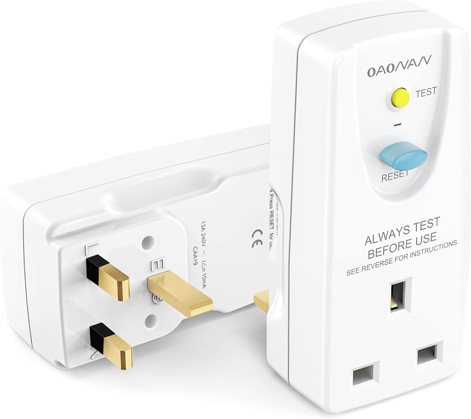 OAONAN PORTABLE RCD SAFETY UK PLUG ADAPTER NB-H3E thumbnail 9
