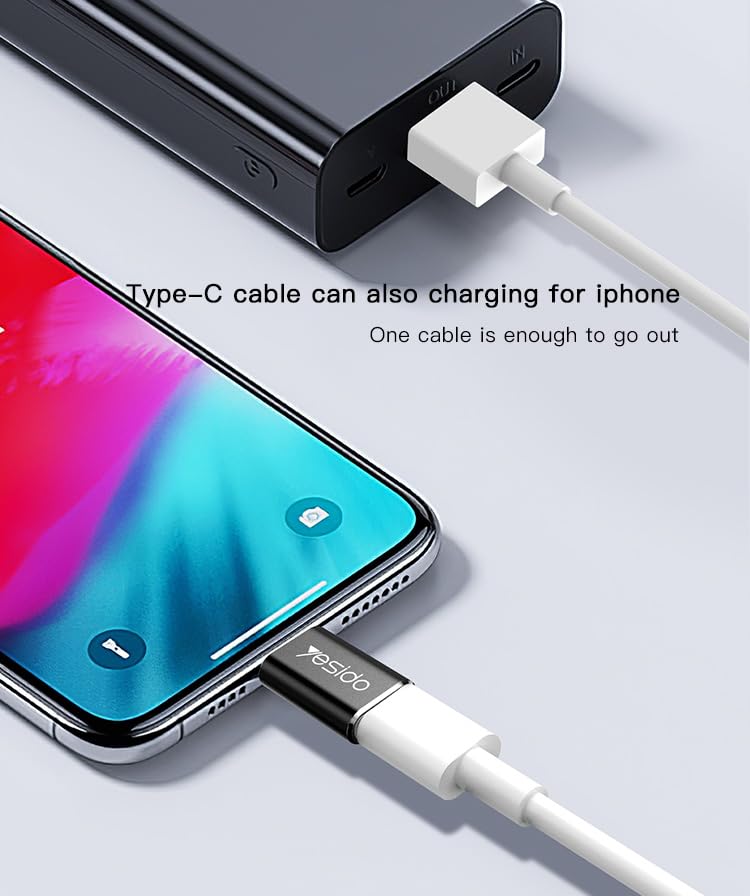 YESIDO TYPE C TO LIGHTNING CONNECTOR ADAPTER GS03 thumbnail 9