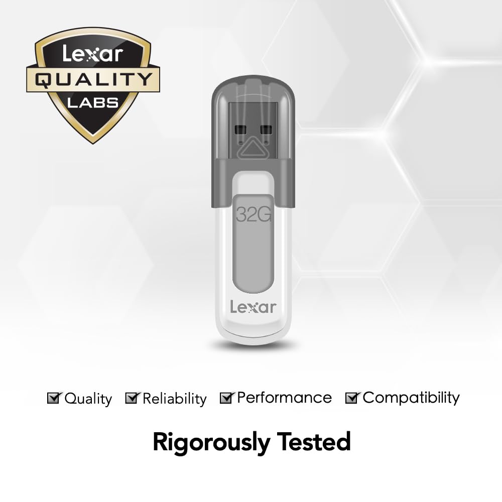 LEXAR JUMPDRIVE 32GB USB 3.2 SPEED UP TO 100 MB/S FLASH DRIVE V100 LJDV100-32GABGY thumbnail 12