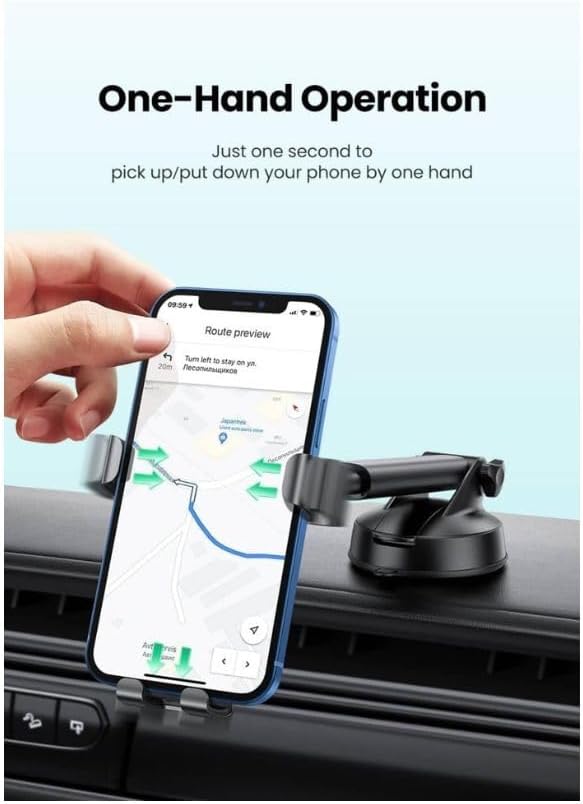 UGREEN GRAVITY PHONE HOLDER WITH SUCTION CUP BLACK 60990 thumbnail 14