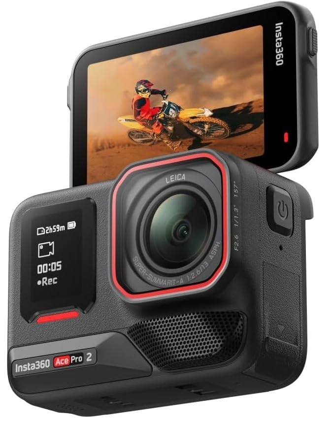 INSTA 360 ACE PRO 2 8K AI-POWERED ACTION CAMERA WITH SINGLE BATTERY BLACK CINSBBGA thumbnail 19