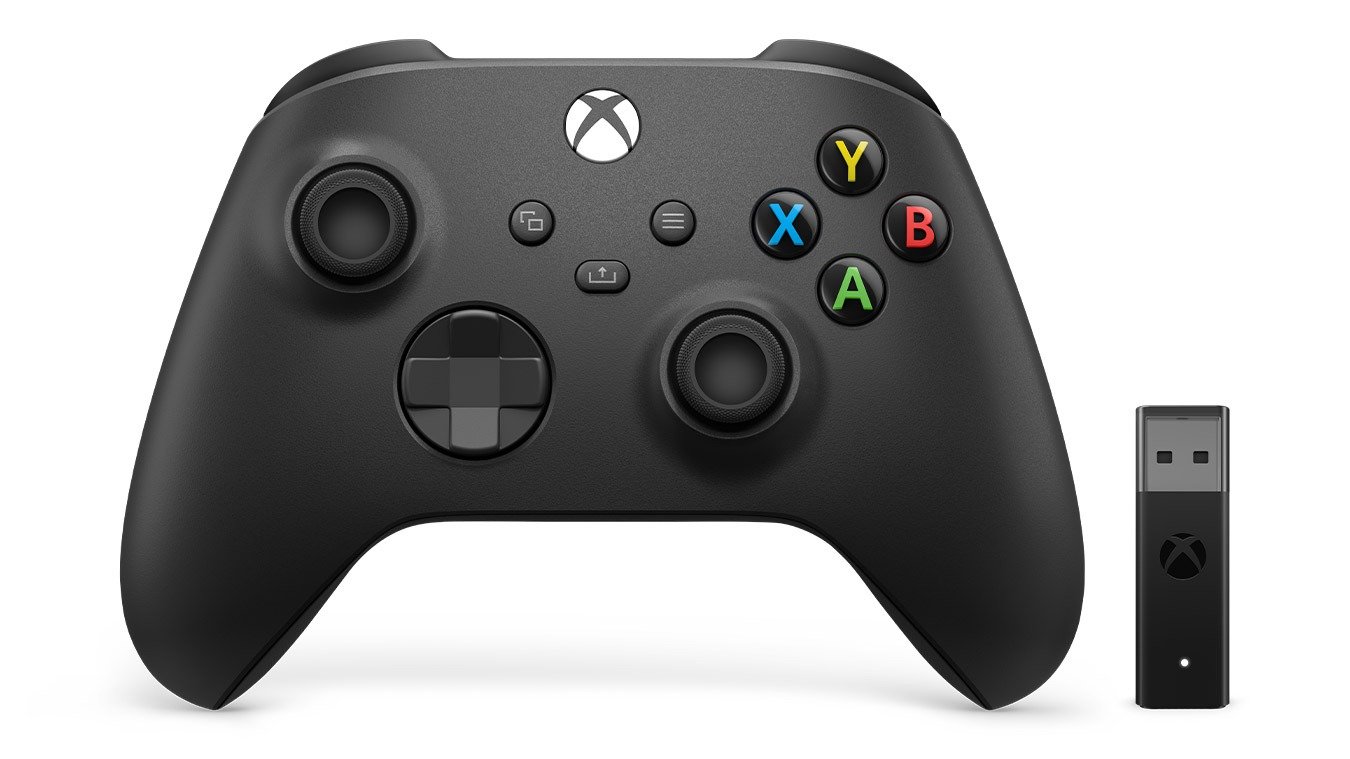 Xbox Controller + Wireless Adapter for Windows Black thumbnail 5