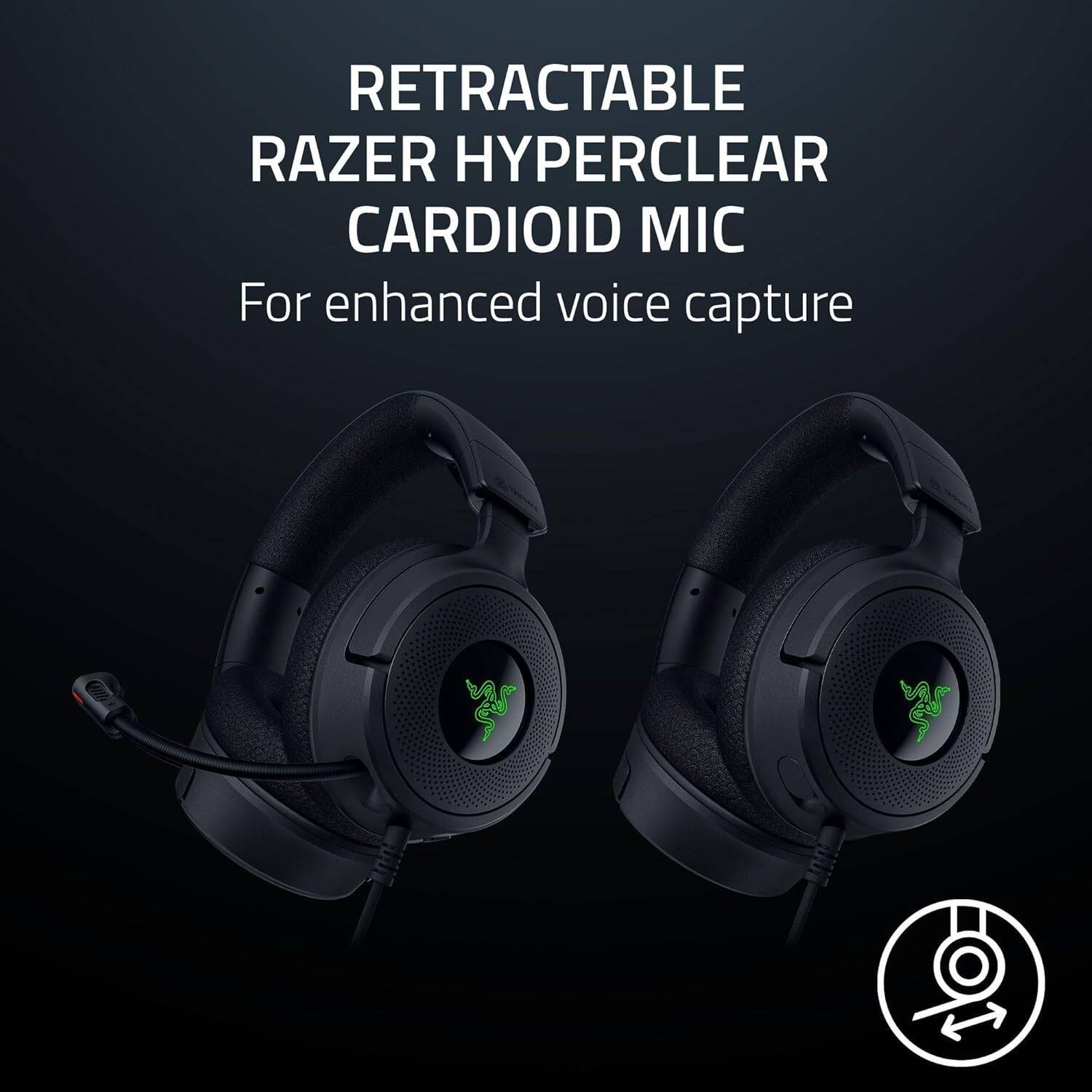 Razer Kraken V4 X Wired Gaming Headset (Black, RZ04-05180100-R3M1) - Comfort and Clear Audio for Gamers thumbnail 15