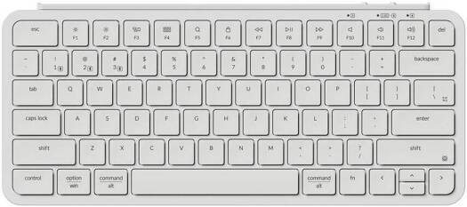 KEYCHRON B1 PRO ULTRA SLIM 2.4G WIRELESS KEYBOARD IVORY WHITE ARABIC B1P-K8-AR thumbnail 3