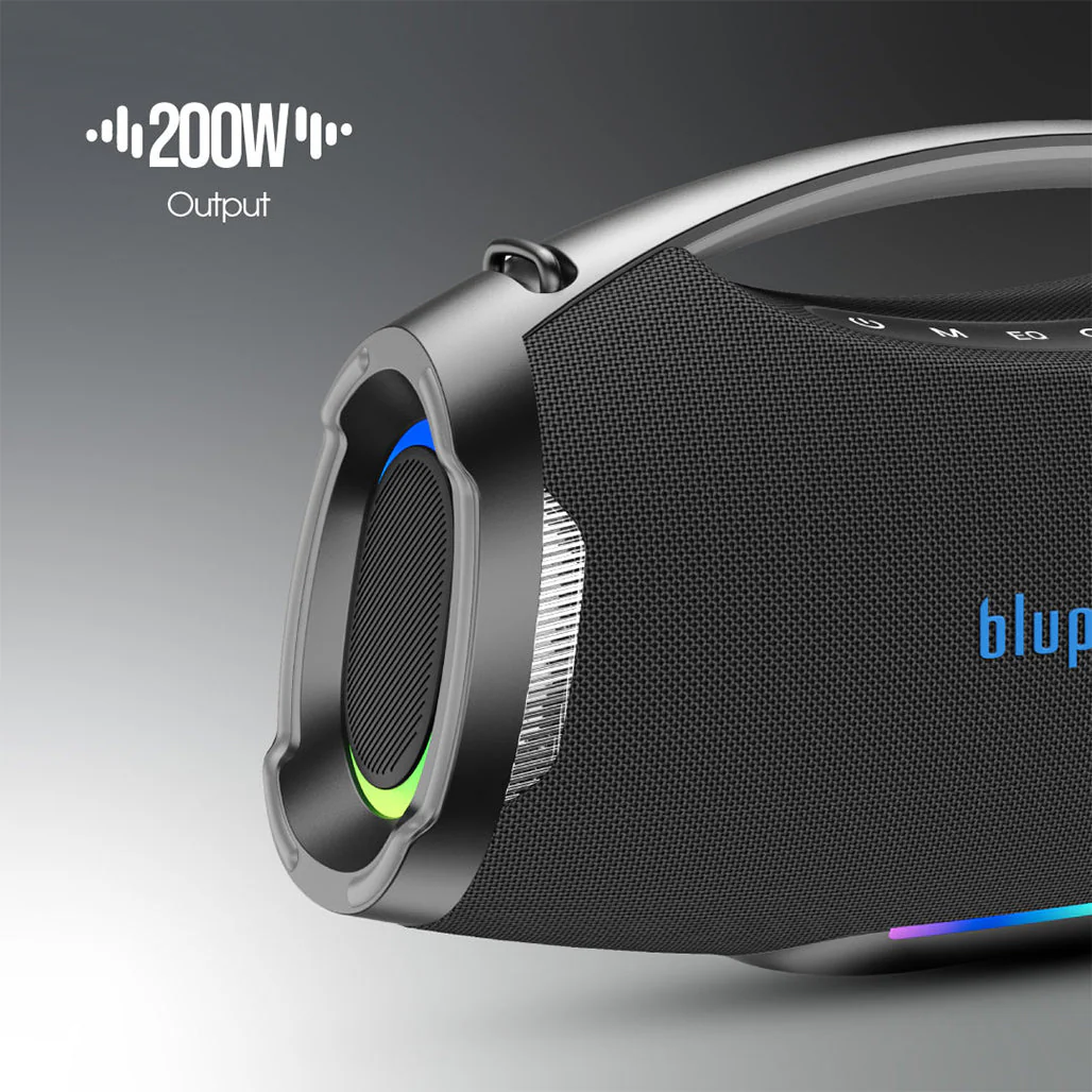 BLUPEBBLE THUNDERSTORM PORTABLE WIRELESS SPEAKER BLACK BP-TNDRSTRM-BK thumbnail 11