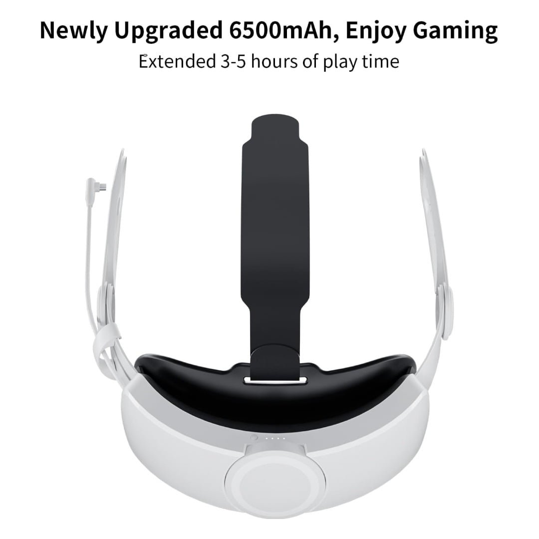 BLUPEBBLE ELITE ADJUSTABLE HEAD STRAP Q3 FOR META QUEST 3 WHITE BP-VRQ3HSTRAP-WH thumbnail 15