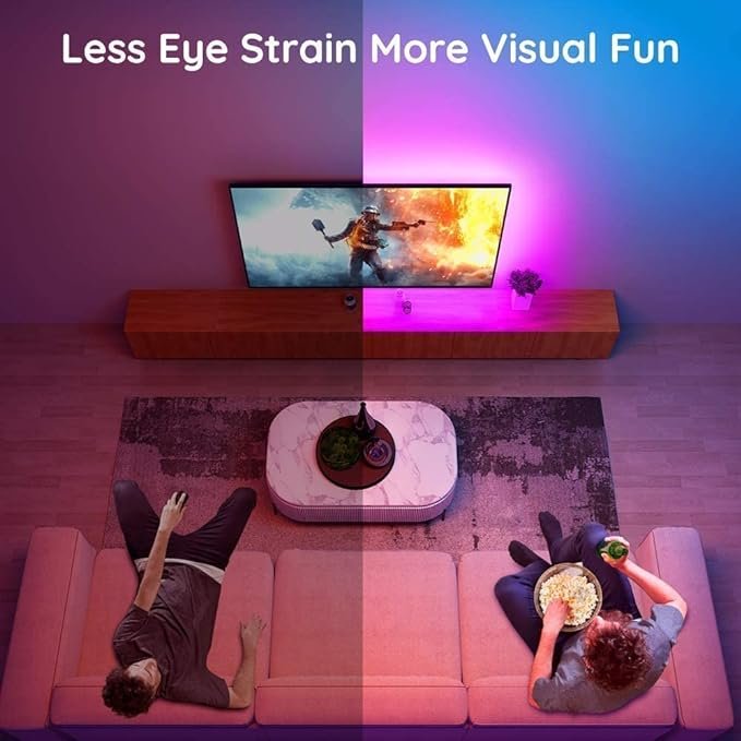 Transform Your TV Viewing Experience with the Govee RGB LED TV Backlight with Remote - H6179 thumbnail 12
